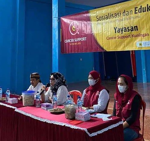 Yayasan Cancer Support Kuningan Gelar Edukasi Kanker di Desa Jalatrang Kecamatan Cilebak