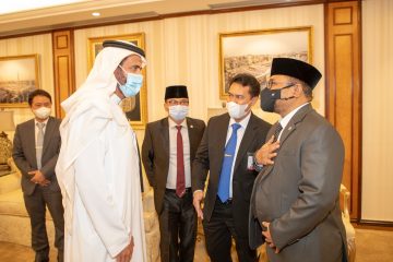 Bahas Umrah dengan Menteri Haji Saudi, Menag: Insya Allah akan Ada Kabar Baik